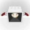 Lampa wpuszczana Alfa DL043-01-15W3K-SQ-WB LED 15W 3000K biały czarny