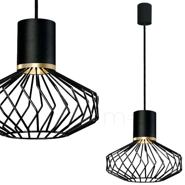 LAMPA wisząca PICO 8862 Nowodvorski industrialna OPRAWA metalowy ZWIS druciany czarny