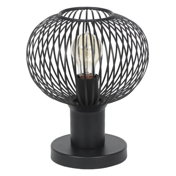Stolikowa lampka salonowa GILA 565700132 Trio koszyk loft czarny