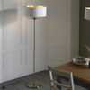 Podłogowa lampa Highclere 98935 Endon do salonu biały mosiądz