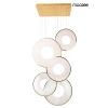 Wisząca lampa transparentna złota STARDUST LED 120W 3000K MSE1501100587
