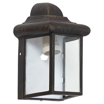 Zewnętrzna LAMPA ścienna NORVICH 8754 Rabalux elewacyjna OPRAWA ogrodowy kinkiet outdoor IP43 antyczne złoto przezroczysty