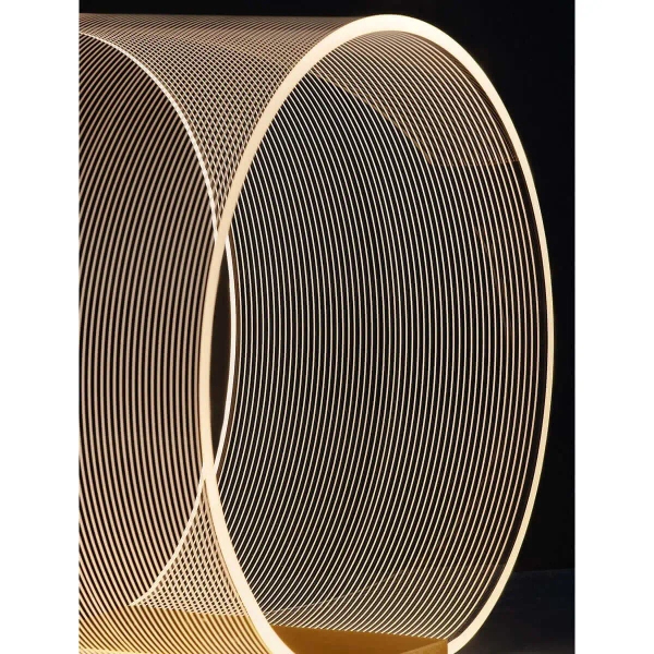 Okrągła stołowa lampa HUARAL LE44436 LED 14W 3000K biała złota outlet