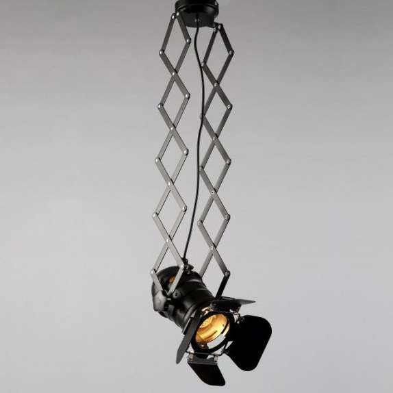 Reflektor LAMPA sufitowa CGRSCHARMONY COPEL studyjna OPRAWA na harmonijce nożycowa czarna