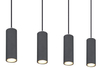 Wisząca lampa Robby 57911-4HG drewniana belka grafit