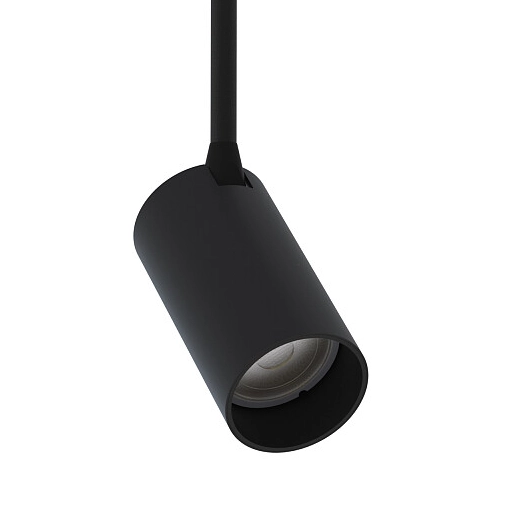 Podtynkowy reflektorek metalowy Mono 7737 do garderoby czarny