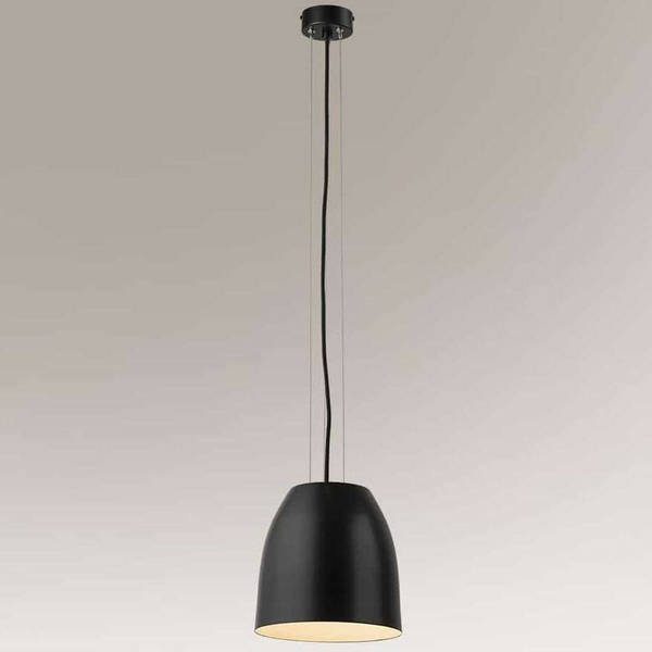 Wisząca LAMPA industrialna MISAWA 7838 Shilo metalowa OPRAWA okrągły ZWIS loftowy czarny