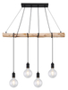 Wisząca lampa Auston 15439-4 kuchenna nad wyspę drewno