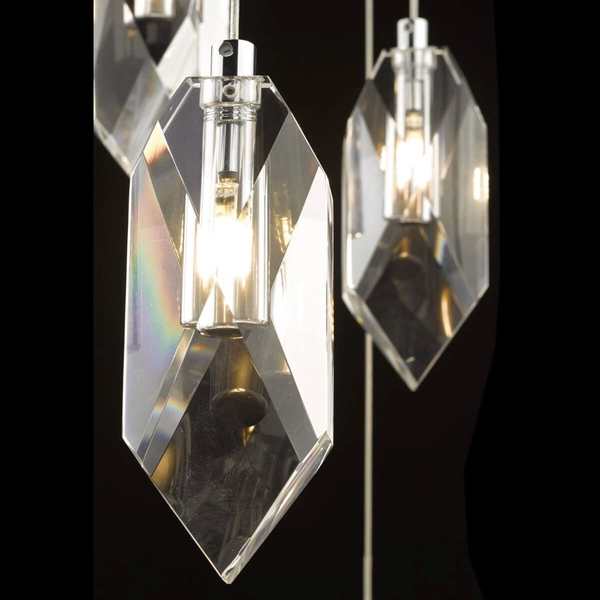 Lampa wisząca z kryształkami Crystal CRY1250 Dar Lighting przezroczysta srebrna