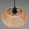 Zawieszana lampa INGA 312200136 Trio koszyk pleciona ratan brązowy