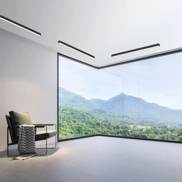 Podłużna lampa sufitowa PURE-LINES grafitowa 6021-13 1xLED 18W CCT na pilot