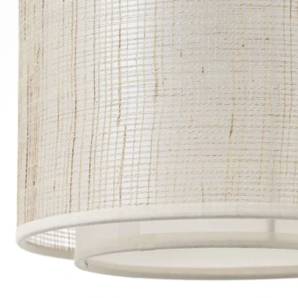 Wisząca lampa papierowa Odar 99481/09 nad stół czarna beżowa