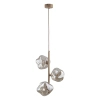 Glamour zwisająca lampa Lava Sabia 11107 szklane kule bursztynowy