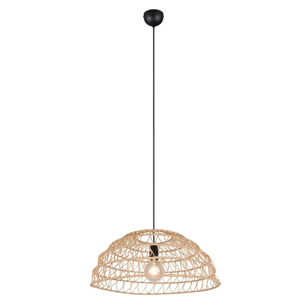 Salonowa lampa wisząca boho PAULETTE R36141026 czarny brązowy