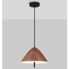 Wisząca lampa do jadalni CARAPARI LE44814 LED 17W 3000K drewniany