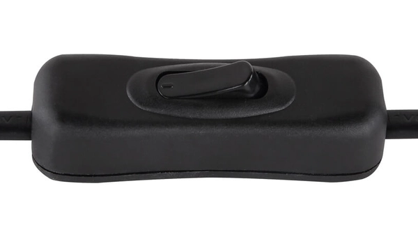 Stojąca lampa Blacky 15345T do sypialni czarna przydymiona