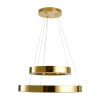 Lampa wisząca art deco CIRCLE DN924-40+60 złota metalowa akrylowa LED 53W 3000K do jadalni