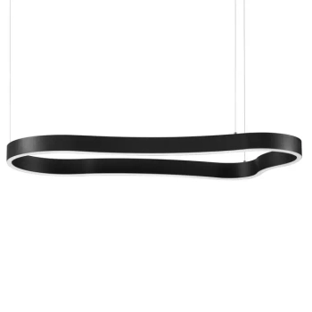 Ringowa wisząca lampa VELBANO LE45415 LED 52W 3000K czarna