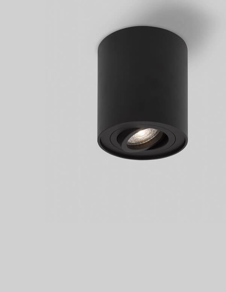 Okrągły spot sufitowy CARRIZAL LE61429 do holu czarny