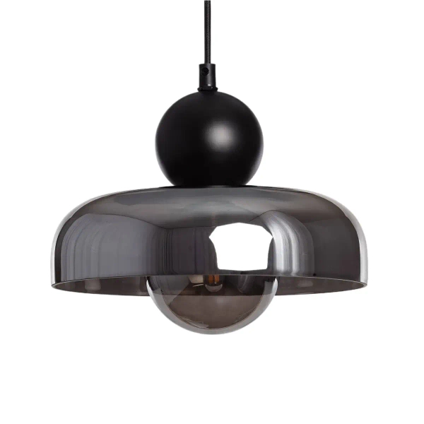 Szklana lampa wisząca Cartier ABR-LWS-C-CAR loftowa nad stół przydymiona