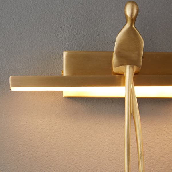 Sypialniany kinkiet ścienny Amici ST-B3578 gold LED 5W 3000K ludzik metal złoty