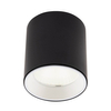 Zestaw czarny spot sufitowy Tub C0211 + RC0155/C0156 WHITE Maxlight LED 7W 3000K pierścień biały