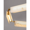 Wisząca lampa do salonu MAIRANA LE44617 LED 45W 3000K marmurowa biała złota