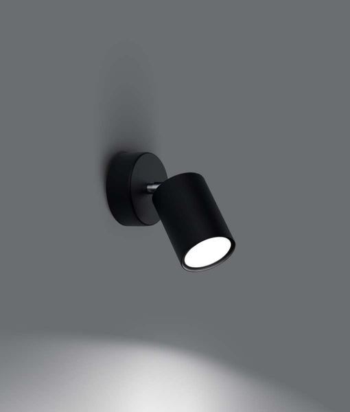 Ścienna lampa reflektor Lemmi SL.1126 Sollux do sypialni czarna