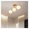 Sufitowa lampa Milano ABR-LW3XE27M Abruzzo bańki do salonu złota biała