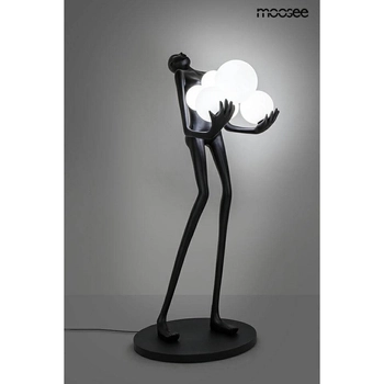 Lampa podłogowa Human MSE010100326 Moosee człowiek do salonu biała czarna