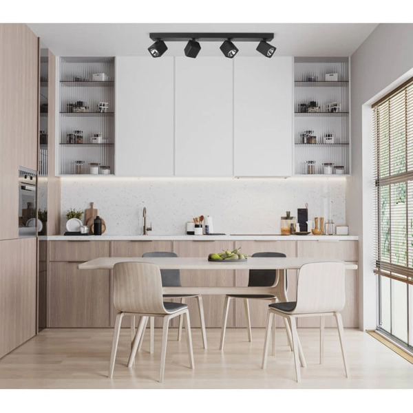 Sufitowa lampa kierunkowa Aveiro LED 20W 4000K do sypialni czarna