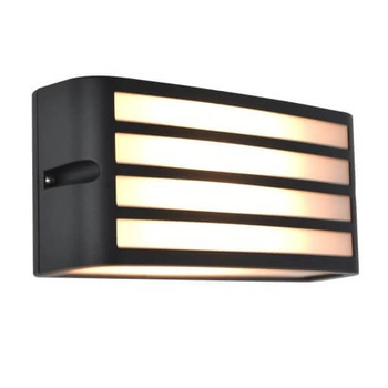 Prostokątny kinkiet Zebra 5203501118 IP54 zewnętrzny szary