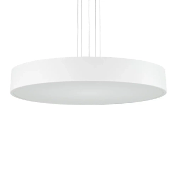 Kuchenna wisząca lampa Kengo 5239 okrągła nad wyspę biała