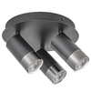Regulowana LAMPA sufitowa ZIRCON 5071 Rabalux metalowe reflektorki do salonu czarne
