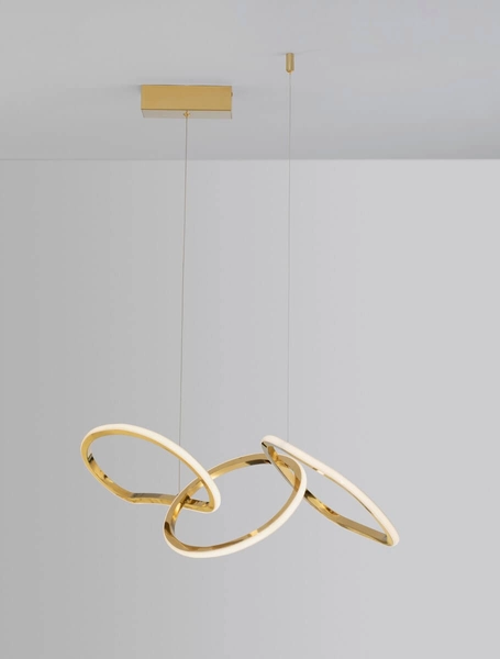 Wisząca lampa Celaya LE42759 Luces Exclusivas pierścienie LED 40W 3000K złote