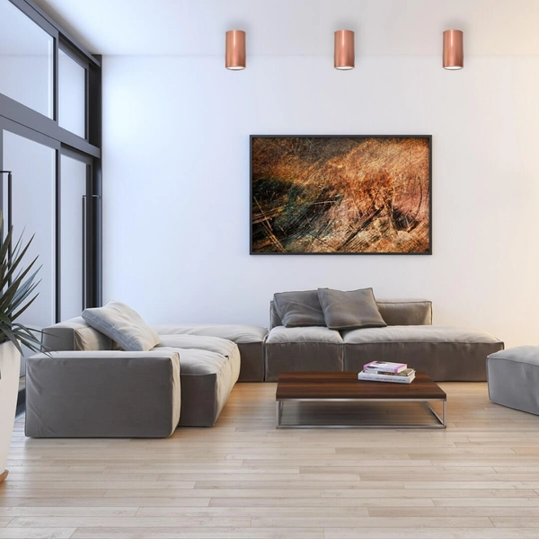 Nowoczesny downlight sufitowy 137623620668 lampa LED 12W miedź