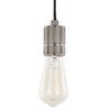 Wisząca LAMPA industrialna CASA DS-M-010 MATT BLACK Italux metalowa OPRAWA przewód zwis loft oprawka czarna matowa