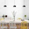 Okrągła lampa wisząca Braket 522901103 Elkim LED 6W 3000K loft czarna