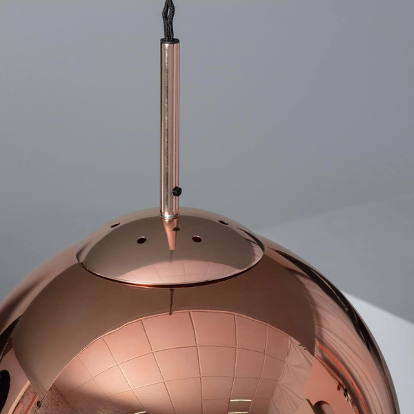 Szklana lampa wisząca Arteo ABR-LWA-E27 Abruzzo mosiądz przezroczysty