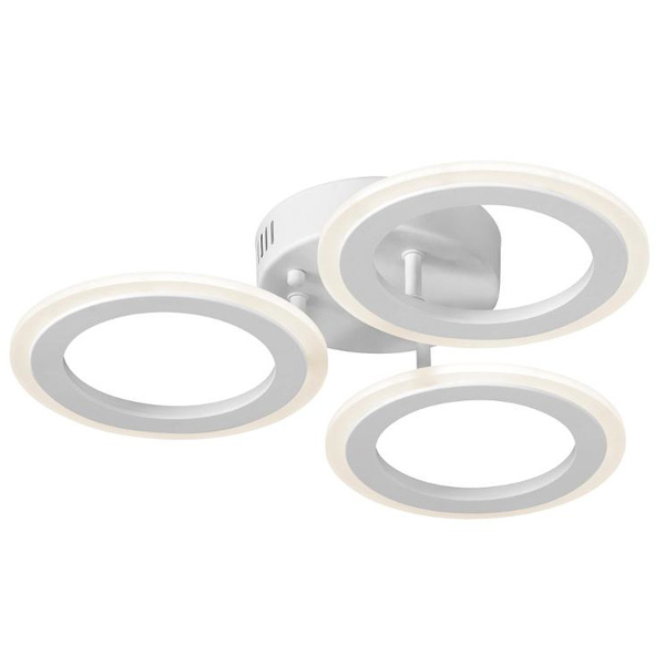 Nowoczesna lampa sufitowa W7106-3S WT plafon LED 54W ringi białe