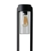 Słupek zewnętrzny 1-punktowy ogrodowy szklany LANTERN E27 AZ6828 czarny aluminiowy