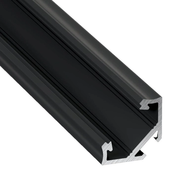 Narożny profil aluminiowy EKPR6350 Eko-light 1m czarny