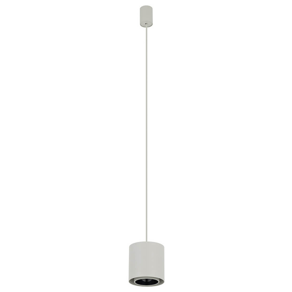 Zwieszana lampa salonowa tuba POINT 11513 jedwabisty szary