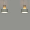 Podwójna lampa wisząca Rif 2 41158 do jadalni nad stół szary beżowy