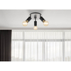Kierunkowy plafon Joseba 54032-3B reflektorki czarne