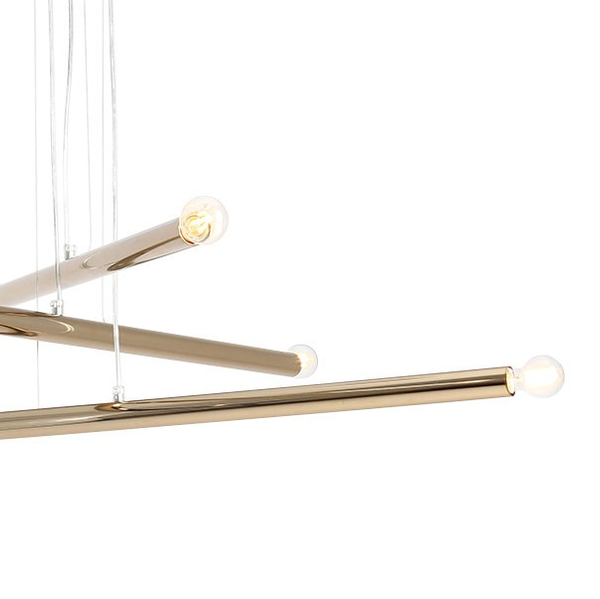 Kaskada lampa wisząca TUBO 1072K30 Aldex nowoczesny zwis tuby złote