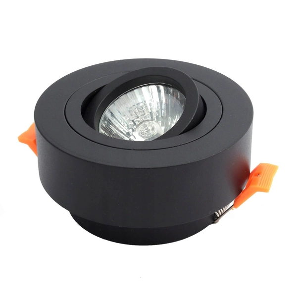 Oprawa halogenowa okrągła 224 Domeno LED regulowany kąt światła czarna