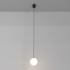 Zwis nad stół Luna P039PL-5W4K-10-B Maytoni LED 5W 4000K kula biała czarna