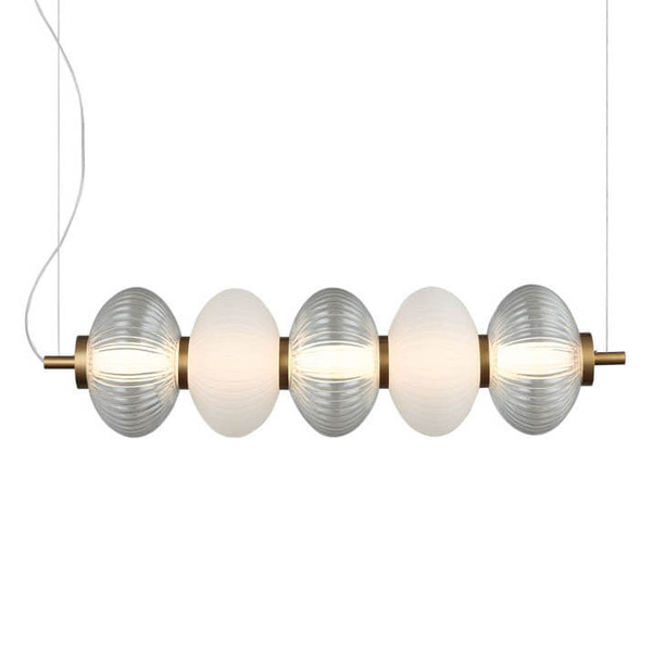 Lampa wisząca Testa PND-84938-4-BK LED 19W 3000K balls transparentna