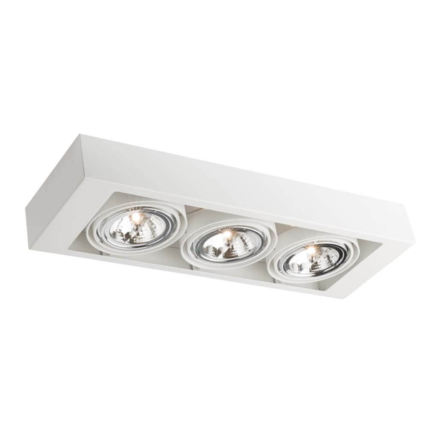 LAMPA sufitowa KOGA 7127 Shilo reflektorowa OPRAWA ścienna KINKIET prostokątny biały